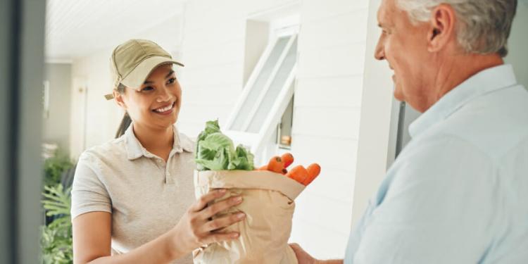Seniors Stocking Caring Companions at Home